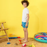 Kids Blue Turtles Swim Short